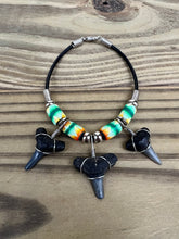 Load image into Gallery viewer, Shark Tooth Bracelet With 3 Shark Teeth and Abstract Beads
