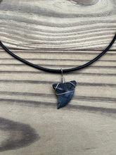 Load image into Gallery viewer, Fossilized Hemipristis Shark Tooth Necklace Left Tip
