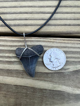 Load image into Gallery viewer, 1 3/8 Inch Fossilized Mako Shark Necklace
