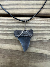 Load image into Gallery viewer, 1 3/8 Inch Fossilized Mako Shark Necklace
