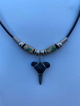 Load image into Gallery viewer, Shark Tooth Necklace Lizard Femo Beads
