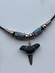 Shark Tooth Necklace Butterfly Femo Beads